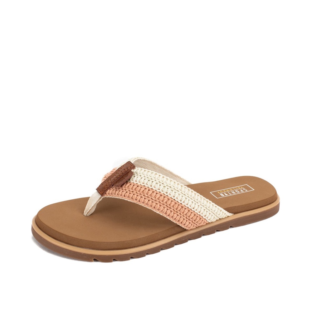 Yellow box Sarnia Flip Flop color blush medium width